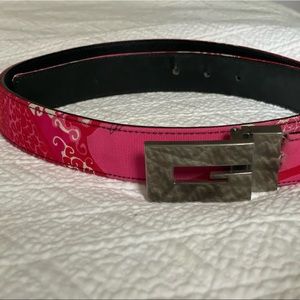 Gucci belt- Rare late 90s- Pink fabric